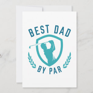 Best Dad By Par Thank You Card