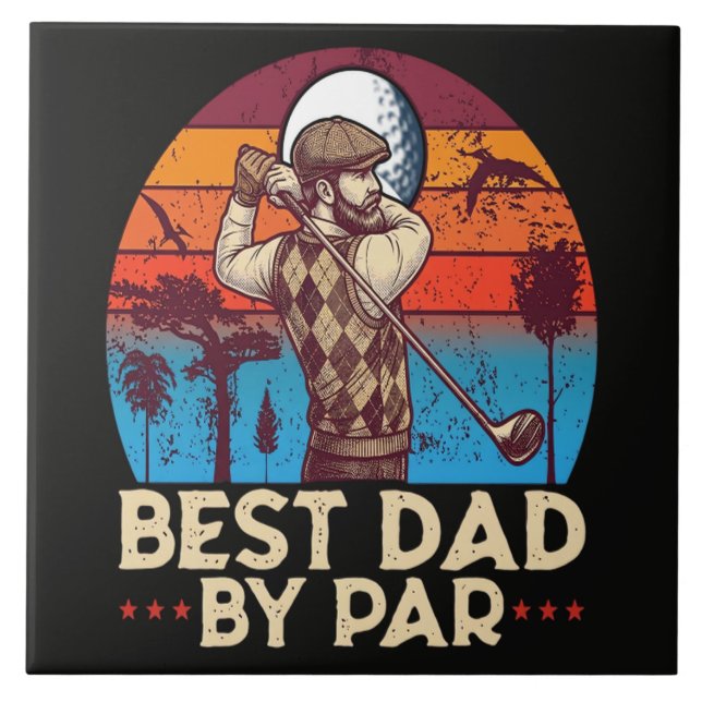 Best Dad By Par Tile (Front)