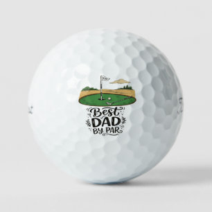 Best Dad By Par Titleist Pro V1 Golf Balls Gift