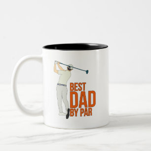 Best Dad By Par Two-Tone Coffee Mug