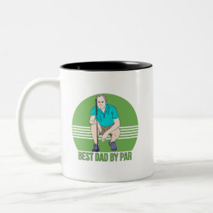 Best Dad By Par Two-Tone Coffee Mug