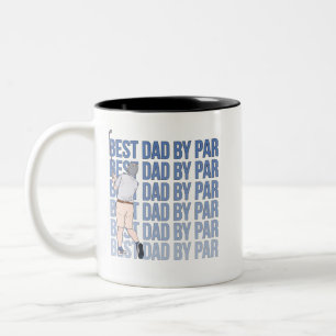 Best Dad By Par Two-Tone Coffee Mug