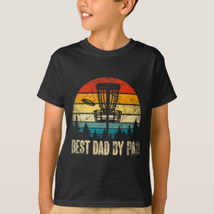 Best Dad By Par Vintage Disc Golf Funny Dad Father T-Shirt