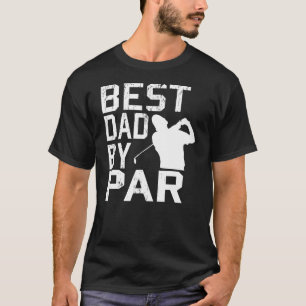 Best Dad By Par Vintage Pro Golfer Father's Day T-Shirt
