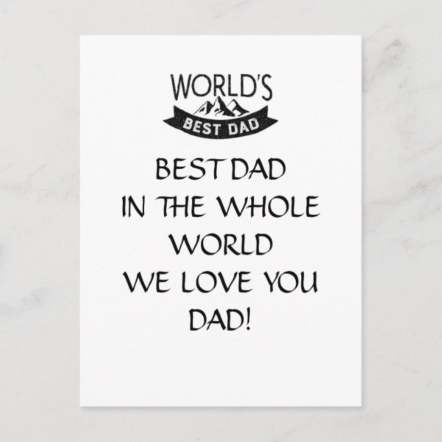 BEST DAD CARD,FATHER DAY CARD (Front)