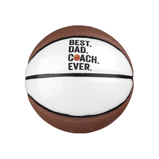Best Dad Coach Ever Basketball Father Sport Gift  (Front)