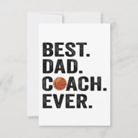 Best Dad Coach Ever Basketball Father Sport Gift