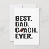 Best Dad Coach Ever Father's Day Football Gift 