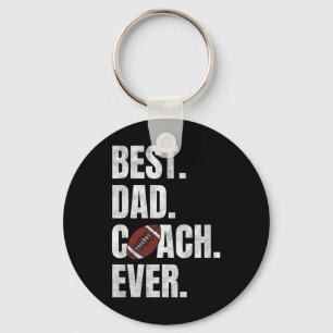 Best Dad Coach Ever Funny Football Tee For Sport L Key Ring
