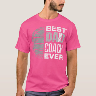 Best Dad Coach Ever - Retro Basketball Graphic Des T-Shirt