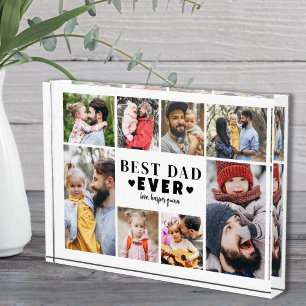 Best Dad Collage Photo Block