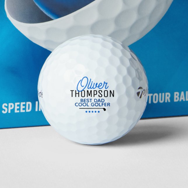 Best Dad Cool Golfer Gift  Golf Balls (Creator Uploaded)