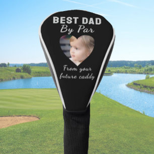 Best Dad Custom Kids Photo Black Personalised Golf Head Cover