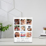 Best dad custom photo family collage father<br><div class="desc">Make your own unique family photo collage as a gift for your dad. Use four, 9 of your favourite photos of your father, his kids, family, friends or pet! With the text: Best Dad EVER. Personalise and add your names.White background, black text. Perfect as a birthday, Christmas or Father's Day...</div>