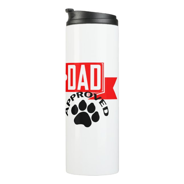 Best Dad Dog Approved Thermal Tumbler (Rotated Right)
