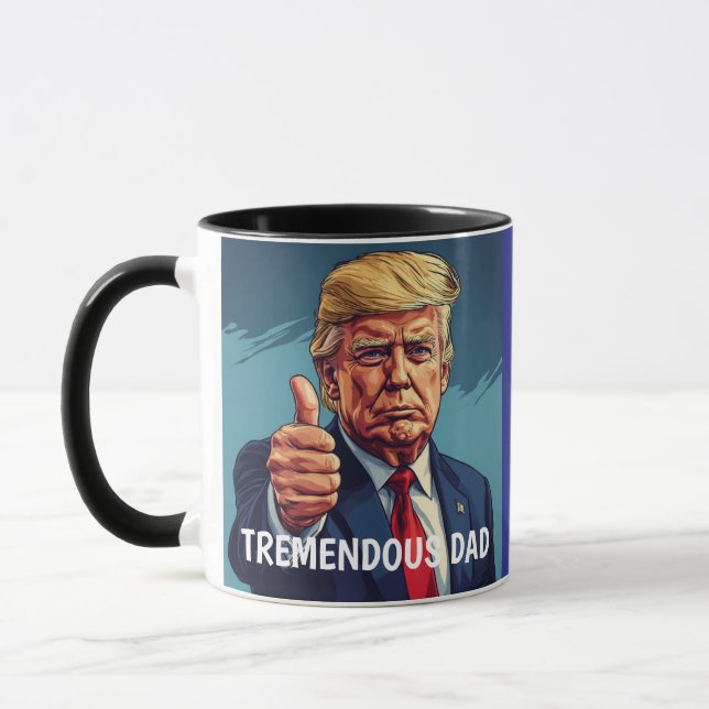 BEST DAD DONALD TRUMP COFFEE MUG (Left)