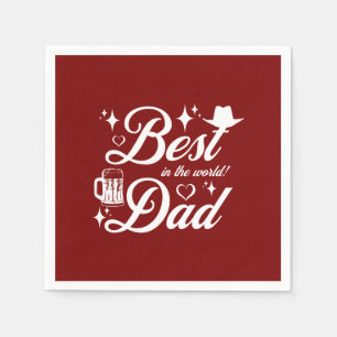 Best Dad Elegant Design Napkin