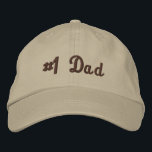 Best Dad Embroidered Hat<br><div class="desc">Custom Father's day design</div>