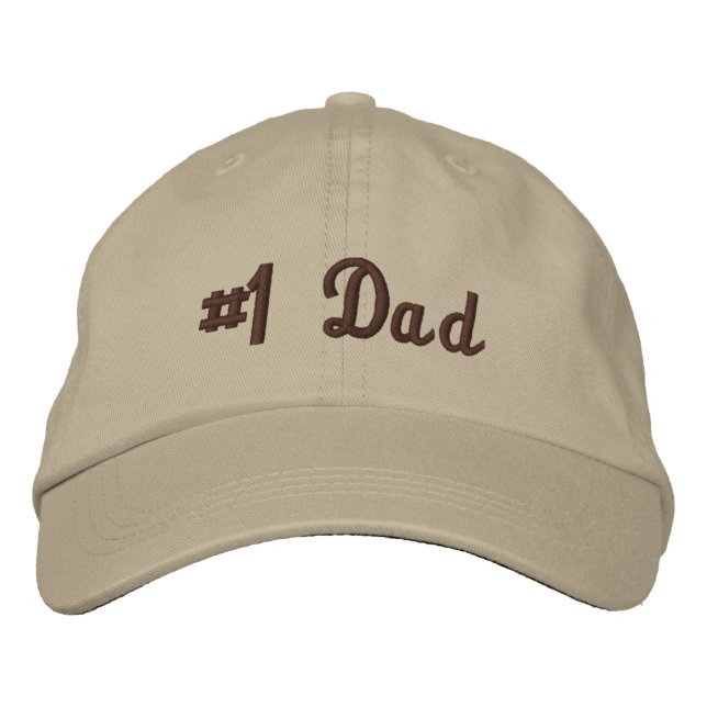 Best Dad Embroidered Hat (Front)