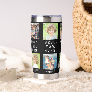 BEST DAD EVER 10 Photos Personalised Insulated Tumbler