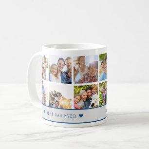 Best Dad Ever 12 photo collage create your own Coffee Mug