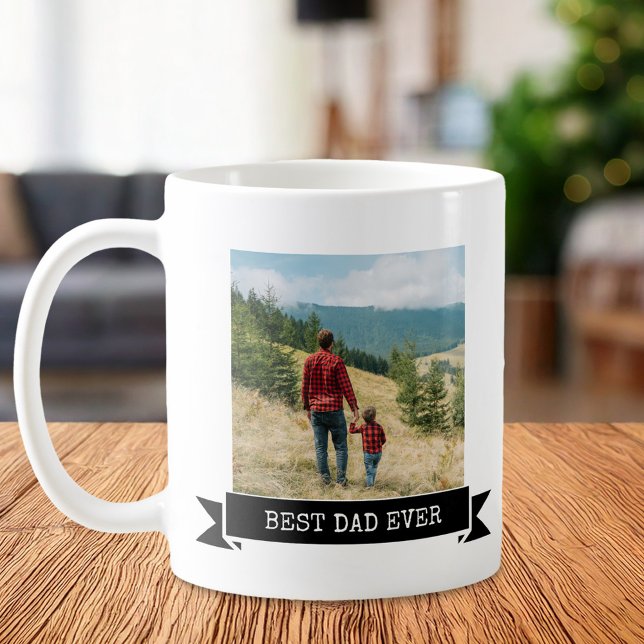 Best Dad Ever 2 Photo Coffee Mug (Creator Uploaded)
