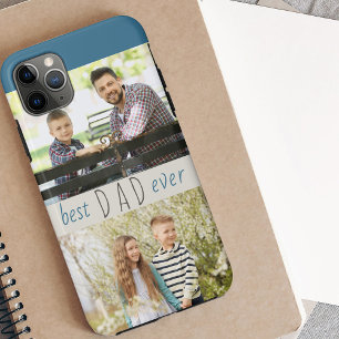 Best Dad Ever 2 Photo Modern iPhone 11 Pro Max Case