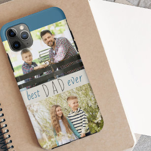 Best Dad Ever 2 Photo Stylish Mens Case-Mate iPhone Case