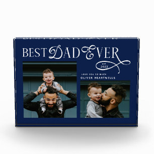 Best Dad Ever 2 Photos Modern Fathers Day Gifts