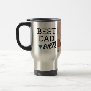 Best Dad Ever 3 Customisable Photos  Travel Mug