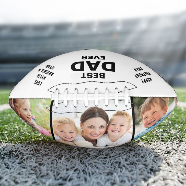 Best Dad Ever 3 Photo American Football (Creator Uploaded)