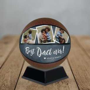 Best Dad Ever 3 Photo Fathers Day College Basketball