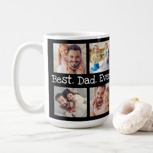 Best Dad Ever 4 Photo Collage Fun Keepsake  Coffee Mug