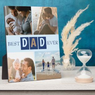 Best Dad Ever 4 Photo Plaque