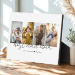 Best Dad Ever 4 Photos Collage Custom Plaque<br><div class="desc">This is a plaque featuring 4 photos,  the text best dad ever and your custom message. This is the perfect gift for dad for father’s day,  his birthday or Christmas.
Photos by prostooleh / Freepik.</div>