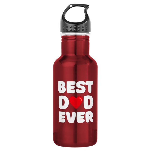 Best Dad Ever  532 Ml Water Bottle (Front)