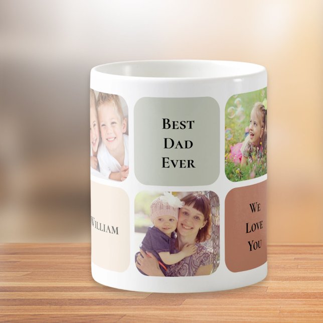 Best Dad Ever 5 Photos Coffee Mug (Creator Uploaded)