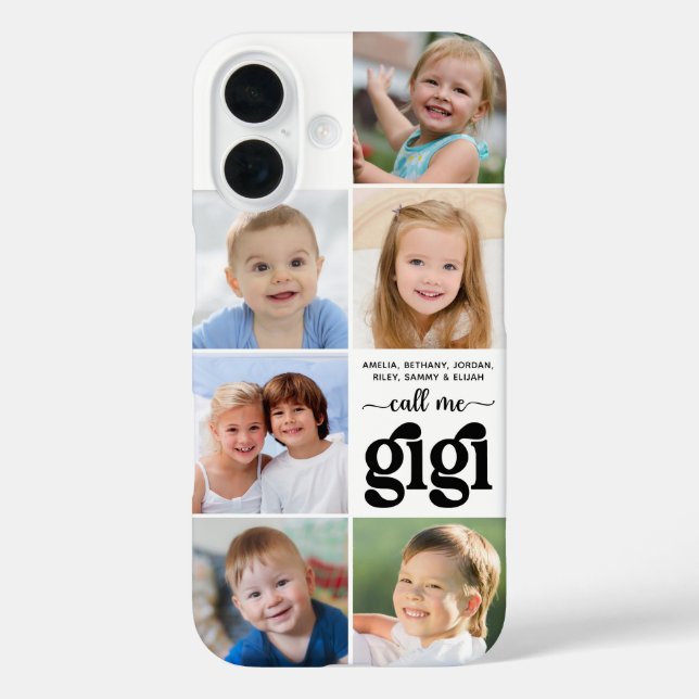 BEST DAD EVER 6 Photo Collage Case-Mate iPhone Case (Back)