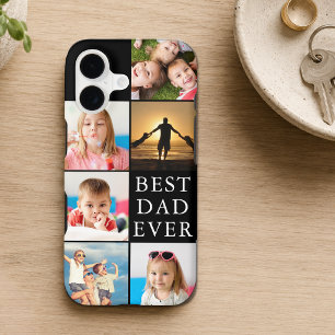 BEST DAD EVER 6 Photo Collage iPhone 16 Case