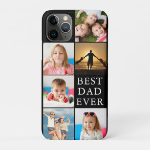 BEST DAD EVER 6 Photo Collage Case-Mate iPhone Case