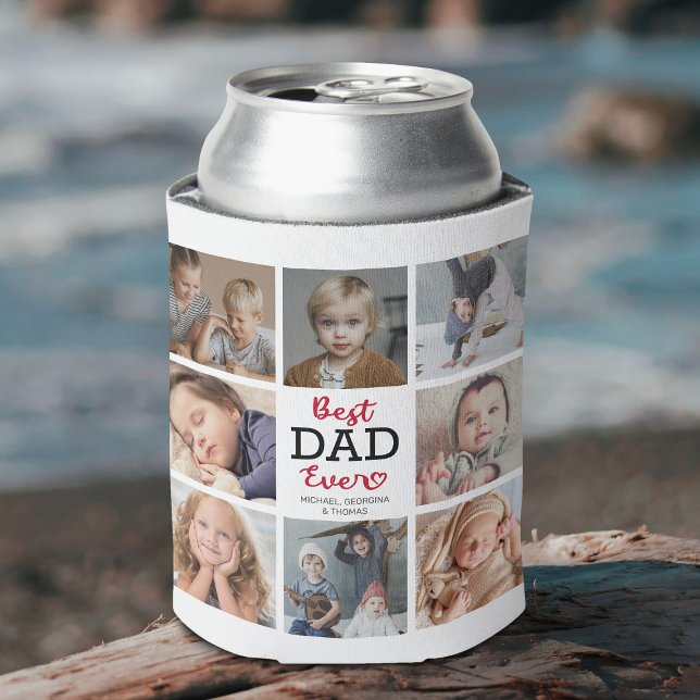 Best Dad Ever 8 Photo Can Cooler (Creator Uploaded)