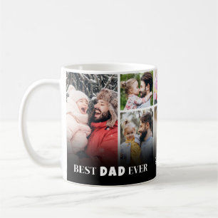 Best Dad Ever 8 Photo Collage Fathers Day Coffee Mug