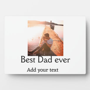 Best dad ever add name image fathers day text mess plaque