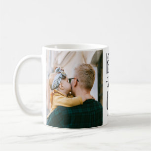 Best Dad Ever Add Year Custom 2 Photo Father's Day Coffee Mug