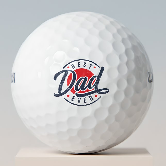 Best Dad Ever All American Golf Balls (Creator Uploaded)