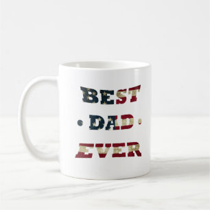 Best dad ever American flag Coffee Mug