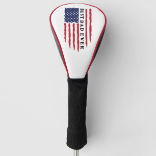 Best Dad Ever American Flag Golf Head Cover