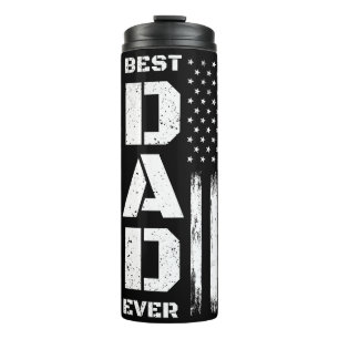 Best Dad Ever American Flag Thermal Tumbler