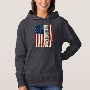 Best Dad Ever American Flag Vintage Vector Shirt_1 Hoodie