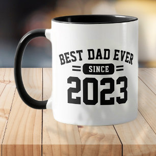 Best Dad Ever Athletic Modern Preppy Father's Day Mug